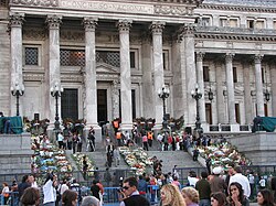 Alfonsín's memorial service at the Argentine National Congress