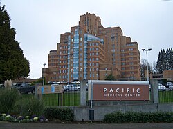Amazon's former headquarters in the Pacific Medical Center building in Beacon Hill, Seattle