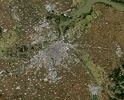 Harbin and vicinities, LandSat-5 satellite image, 2010-09-22