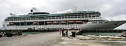 The Legend of the Seas calls at Da Nang Port in February 2009
