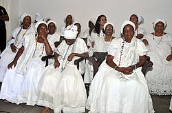 A gathering of practitioners at the Terreiro de São Gonçalo do Retiro in Salvador in 2010