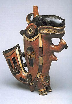 Killer Whale, Nazca Culture, pottery, Larco Museum (Lima, Peru)
