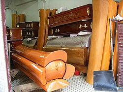 A coffin shop in Macau