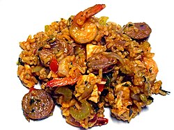 An example of Creole jambalaya