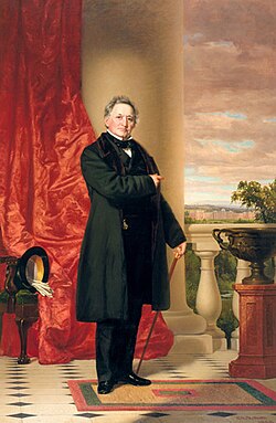 An 1861 oil portrait of Matthew Vassar by Charles Loring Elliott