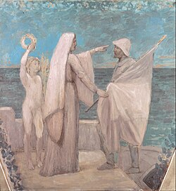 Study for Patriotism (c. 1893) by French Symbolist Pierre Puvis de Chavannes