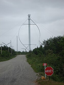 Éole, the largest vertical-axis wind turbine, in Cap-Chat, Quebec, Canada