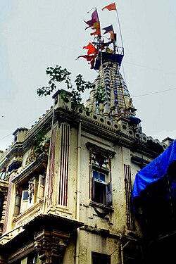 The Mumba Devi Temple, named for the goddess Mumba Devi, from whom the city of Mumbai may derive its name.