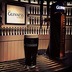 A pint of Guinness
