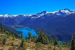 Cheakamus Lake in Garibaldi Provincial Park