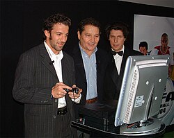 Del Piero during the Italian presentation of FIFA 2004