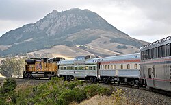 The Coast Starlight, an Amtrak passenger train that traverses most of the West Coast