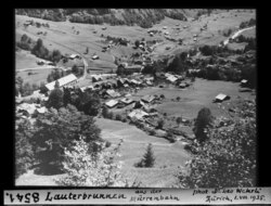 Lauterbrunnen, view from the Murrenbahn, by Leo Wehrli (1935)