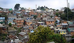 The so-called Buraco Quente, a slum area near the city center