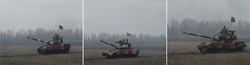 Tanks of Russian and Russian proxy forces in the Donbas, 23 February 2022