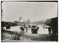 "Fugitive Negroes, fording Rappahannock river following Pope's retreat, Aug. 1862" (New York Public Library)