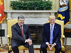 Poroshenko with U.S. President Donald Trump in Washington, D.C., 20 June 2017