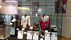 Instruments from Bob Wills and other country musicians at the Country Music Hall of Fame and Museum, 2018