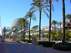 Bioclimatic sphere of the Expo '92.