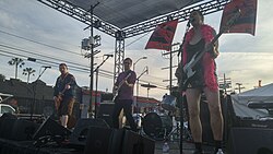 Queercore band Pansy Division performing in 2016