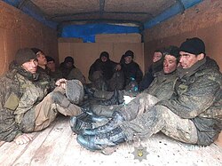 Russian soldiers captured during the Battle of Sumy