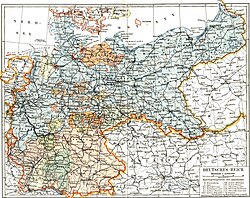 Deutsches Reich, 1893 map