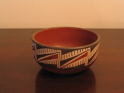 Replica of a Diaguita ceramic bowl from northern Chile