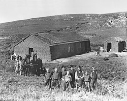 Homesteaders in central Nebraska in 1888