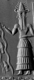 Isimud depicted on the Adda Seal