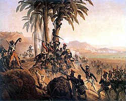 Battle between Polish troops in French service and the Haitian rebels. The majority of Polish soldiers eventually deserted the French army and fought alongside the Haitians.