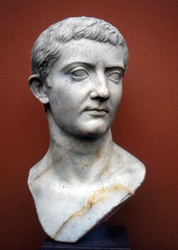 Roman bust of Tiberius