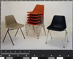 A stack of Robin Day's Polyprop chair