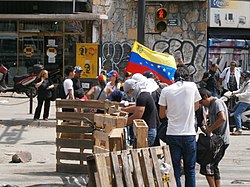 Protests in Altamira, Caracas, 2014