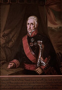 Last Viceroy of Perú, José de la Serna e Hinojosa, Count of the Andes.