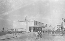The Seaplane terminal on the day of its dedication (November 30, 1936).