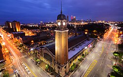 The Ohio City neighborhood at night