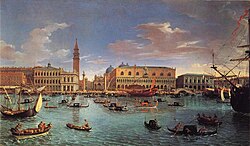 View of San Marco basin in 1697