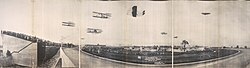In 1910, Indianapolis Motor Speedway hosted the first licensed aviation meet in the U.S.