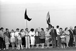 The Baltic Way was a mass anti-Soviet demonstration in 1989 where c. 25% of the total population of the Baltic countries participated.