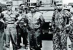 Major General Park Chung Hee (center) during the May 16 coup