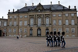 Frederik VIII's Palace, also known as Brockdorff Palace in Frederiksstaden, part of the Amalienborg Palace