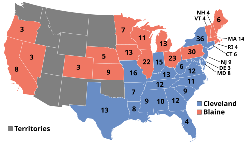 The results of the 1884 election