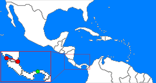 Proposed Nicaragua Canal (in red)