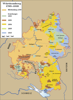 Kingdom of Württemberg in 1806–1810