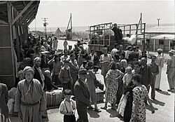 Iraqi refugees in a ma'abara,April 1951.