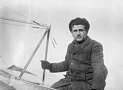 Léon Lemartin, the world's first professional test pilot,[1] by contract to Louis Blériot, August 20, 1910.