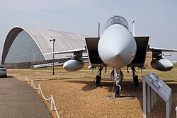 F-15A 76–0020 at the American Air Museum, Imperial War Museum Duxford
