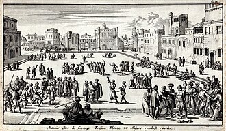Slave market in Algiers, 1684