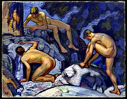 Ludwig von Hofmann: The Spring (1913). The picture, purchased in 1914, hung in Mann's study until his death.[53]