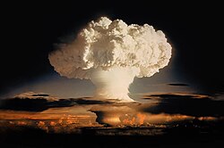 Mike mushroom cloud, yielding 10.4 megatons.